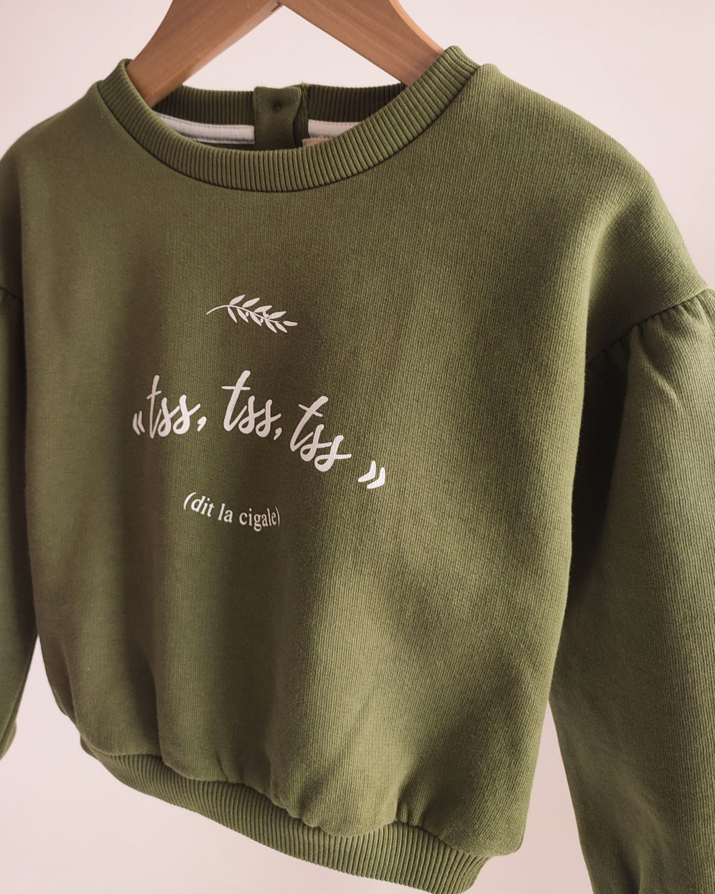 Sweat enfant vert olive MAGNOLIA