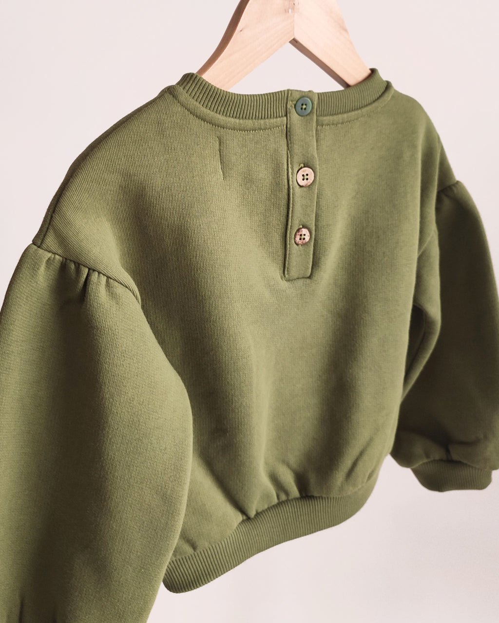 Sweat enfant vert olive MAGNOLIA