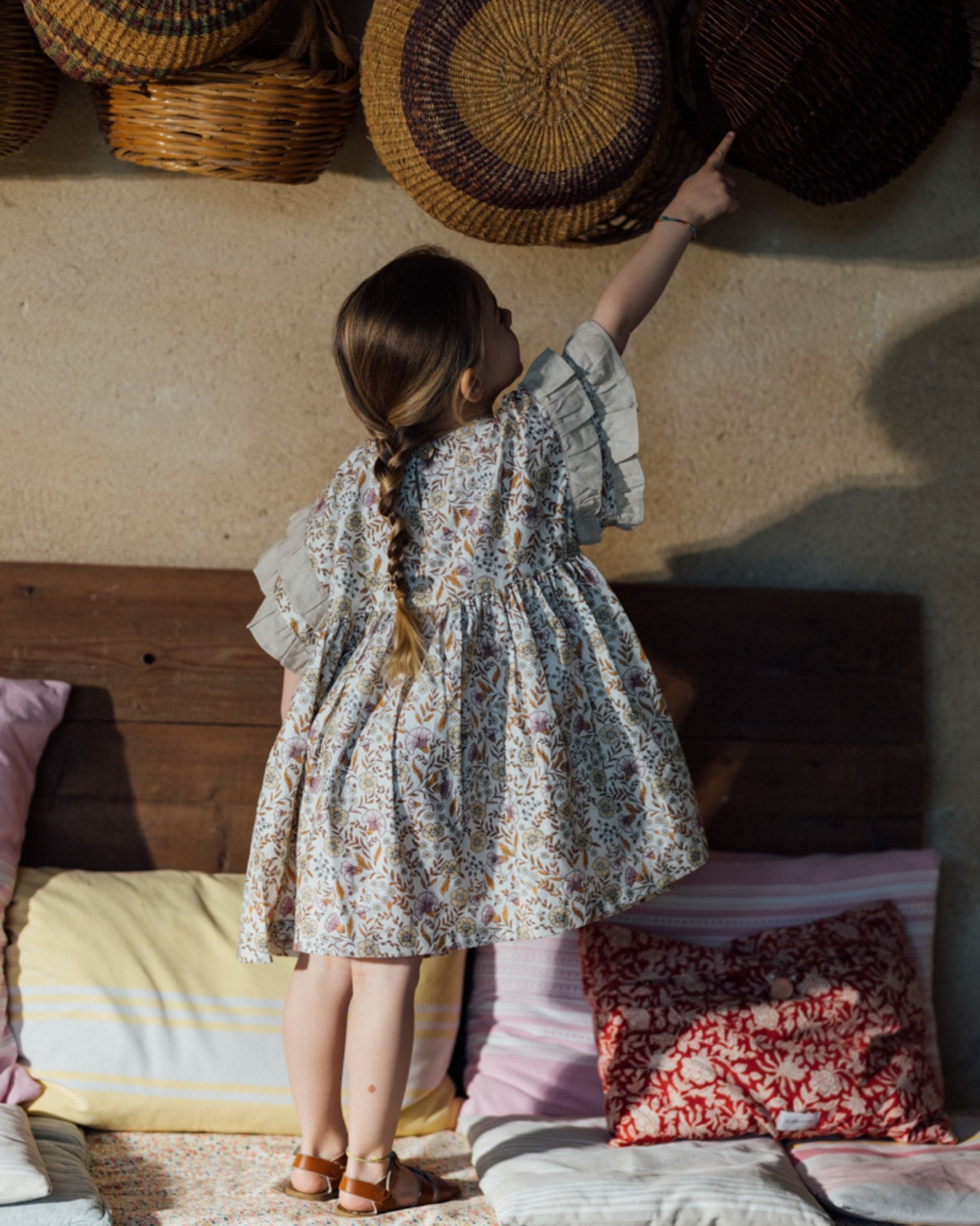 Robe enfant fleurie coton bio GARDENIA