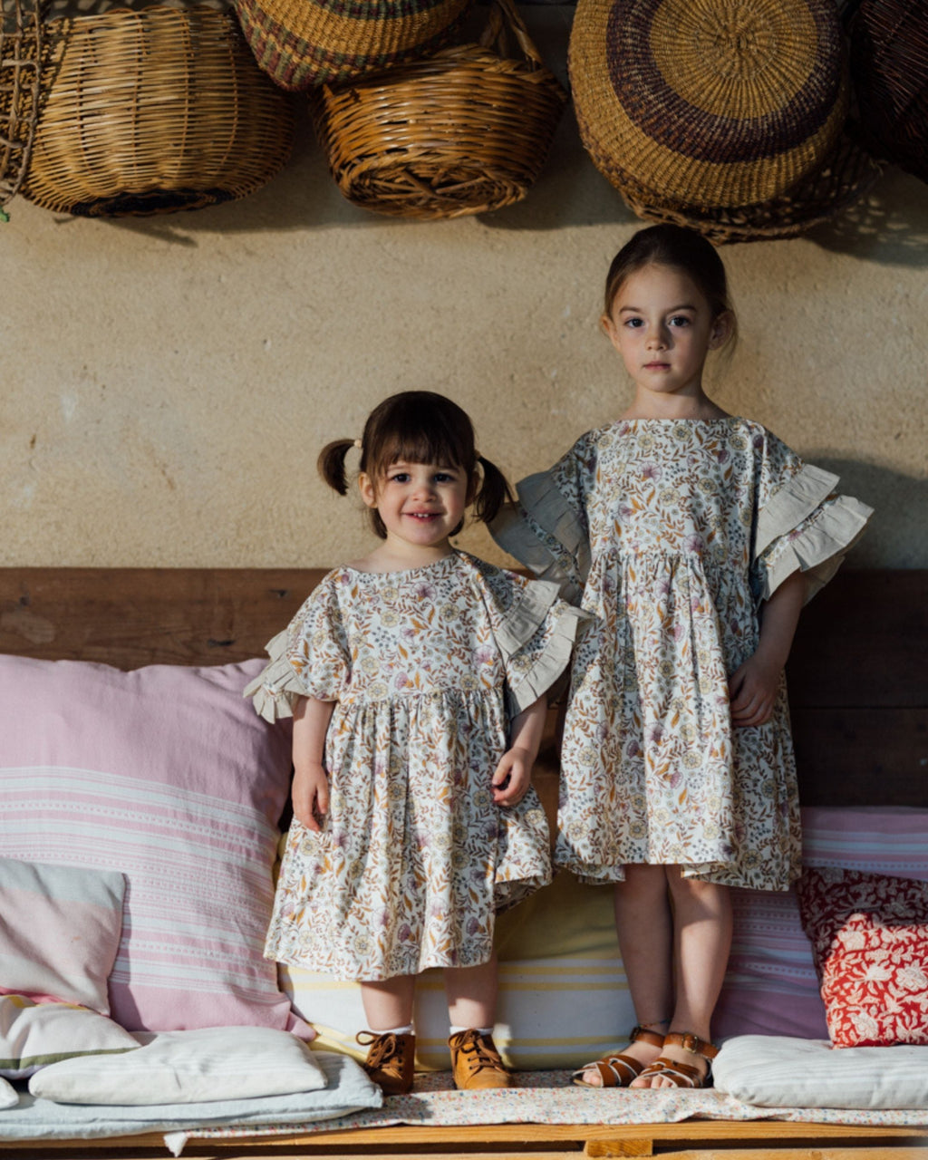 Robe enfant fleurie coton bio GARDENIA