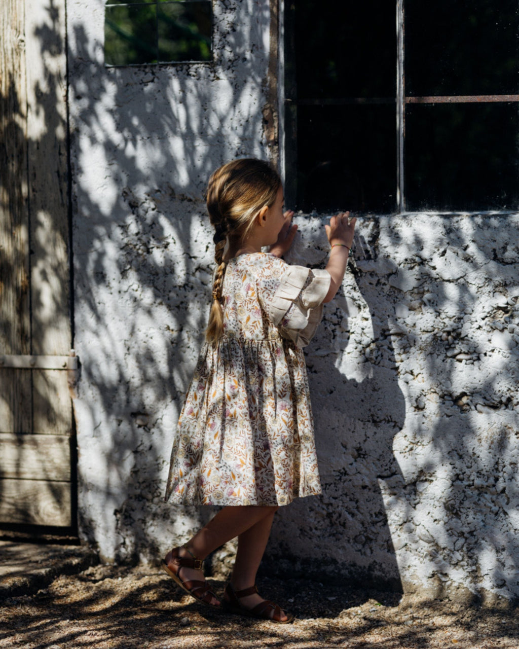 Robe enfant fleurie coton bio GARDENIA