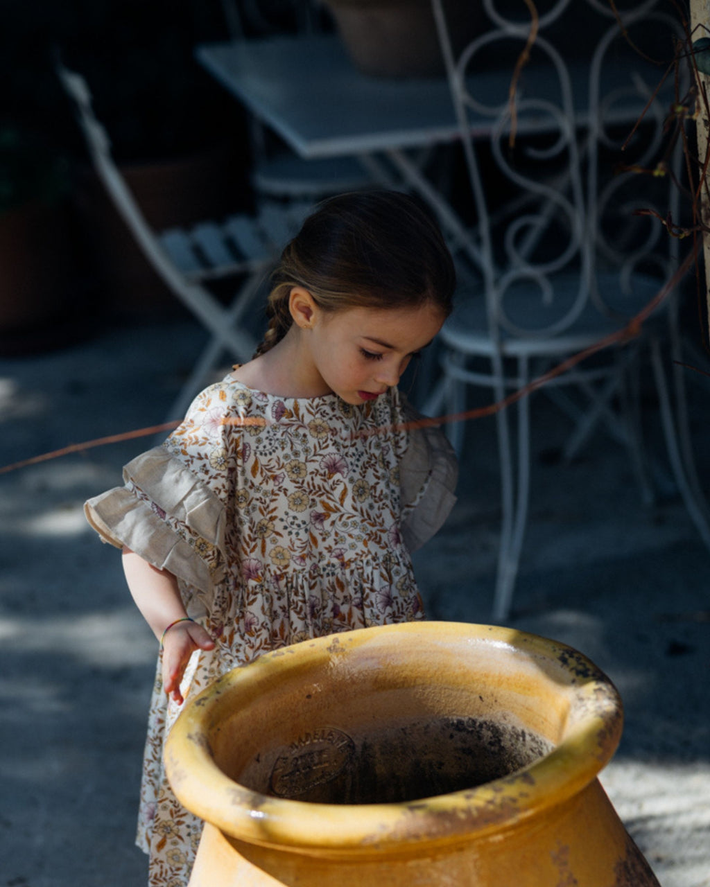 Robe enfant fleurie coton bio GARDENIA
