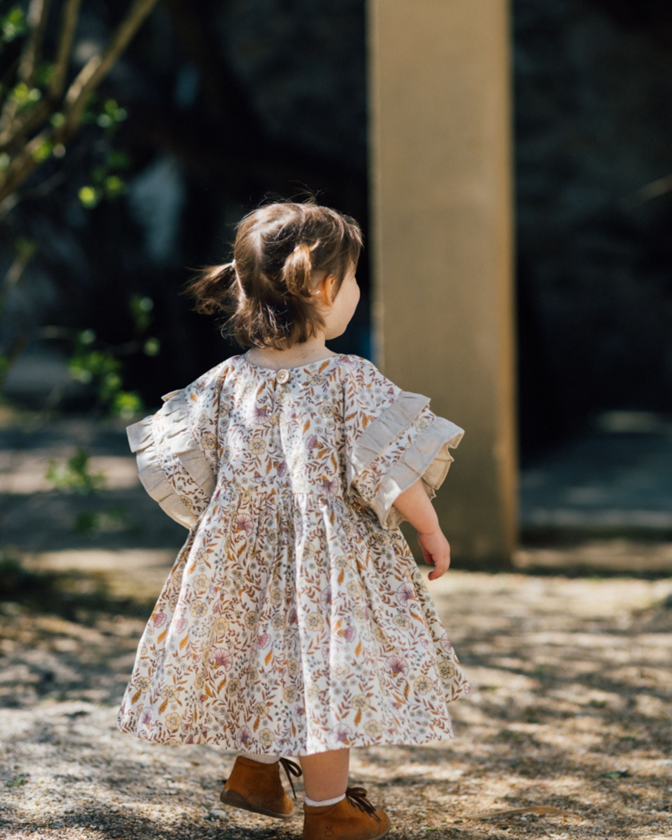 Robe enfant fleurie coton bio GARDENIA