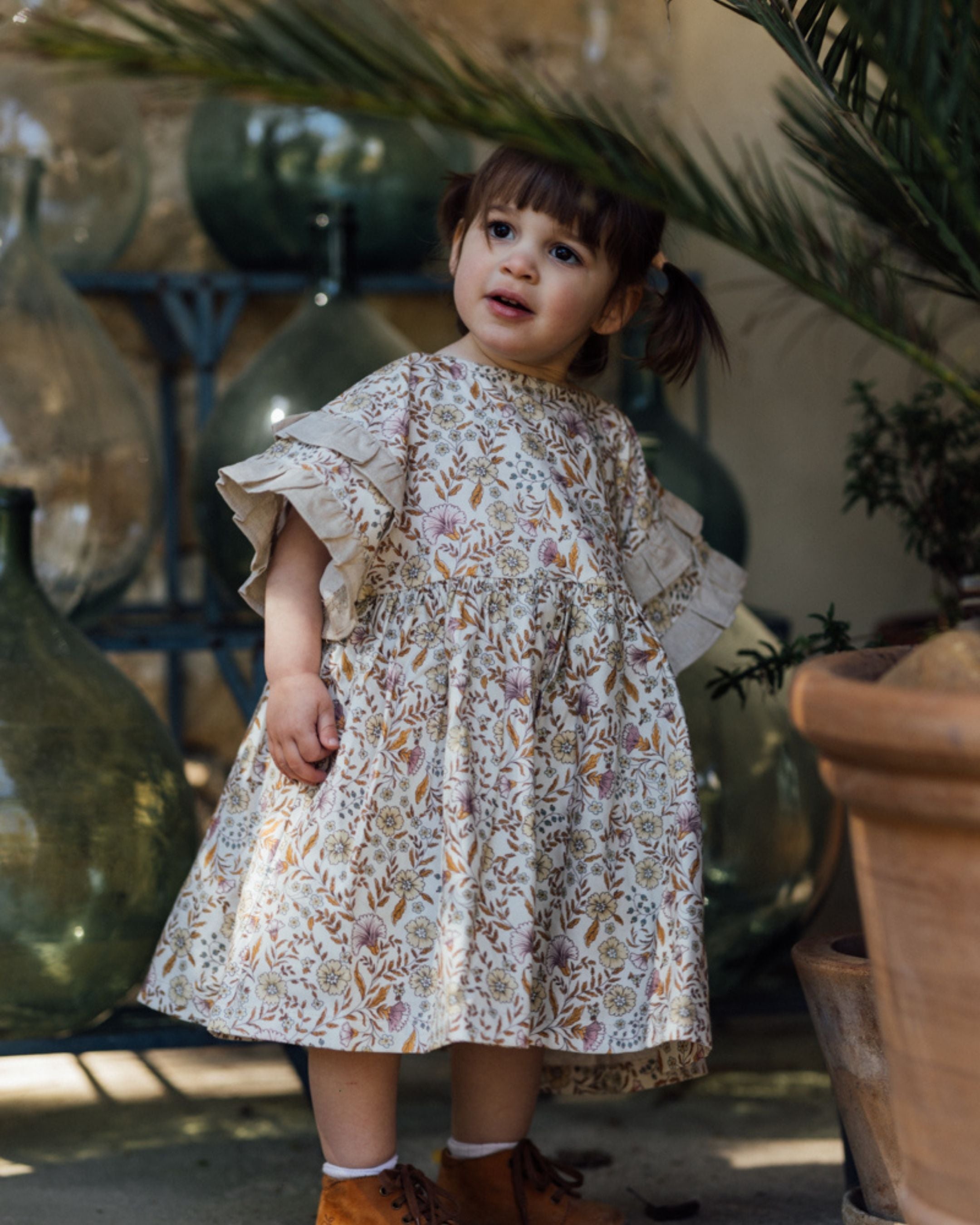 Robe enfant fleurie coton bio GARDENIA