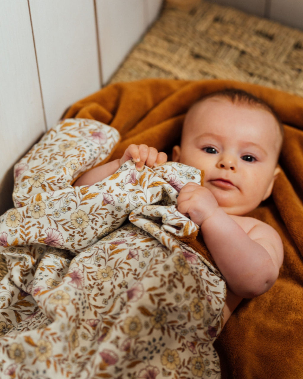 Couverture bébé 2 en 1 et sortie de bain éponge bambou ERABLE