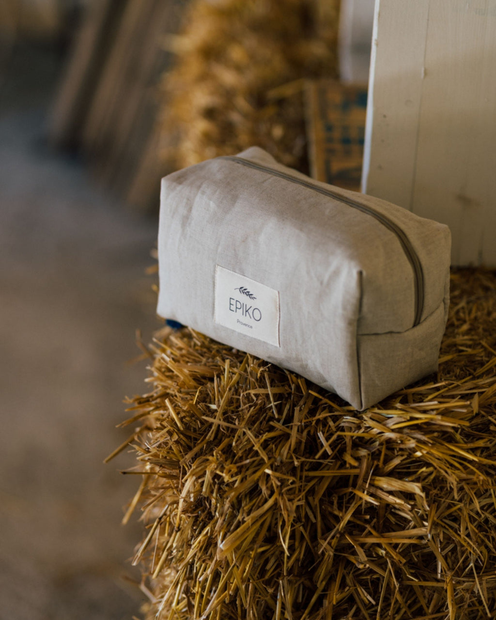 Trousse de toilette lin naturel FEVE