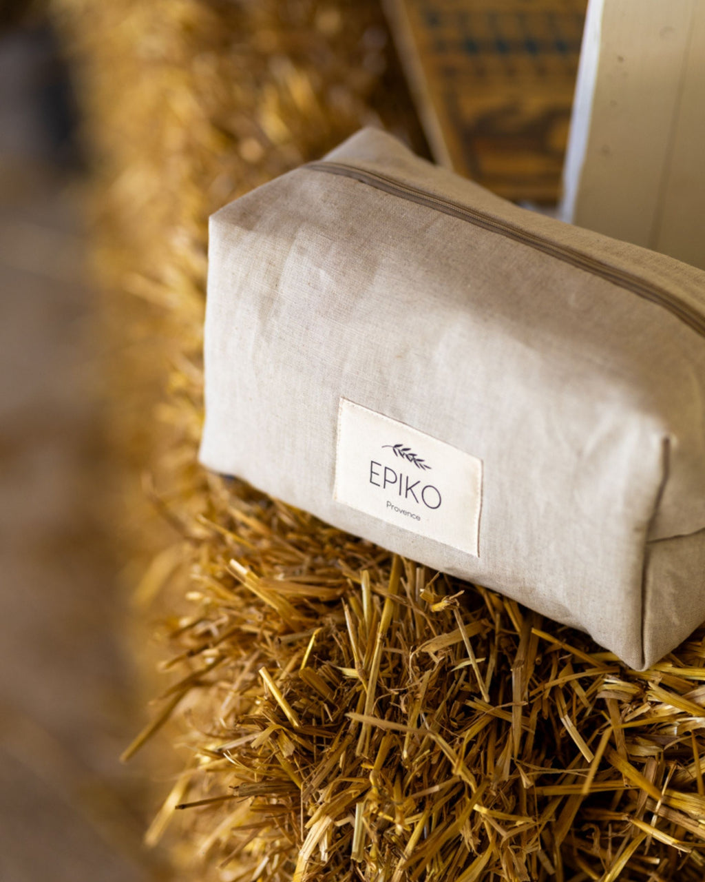Trousse de toilette lin naturel FEVE