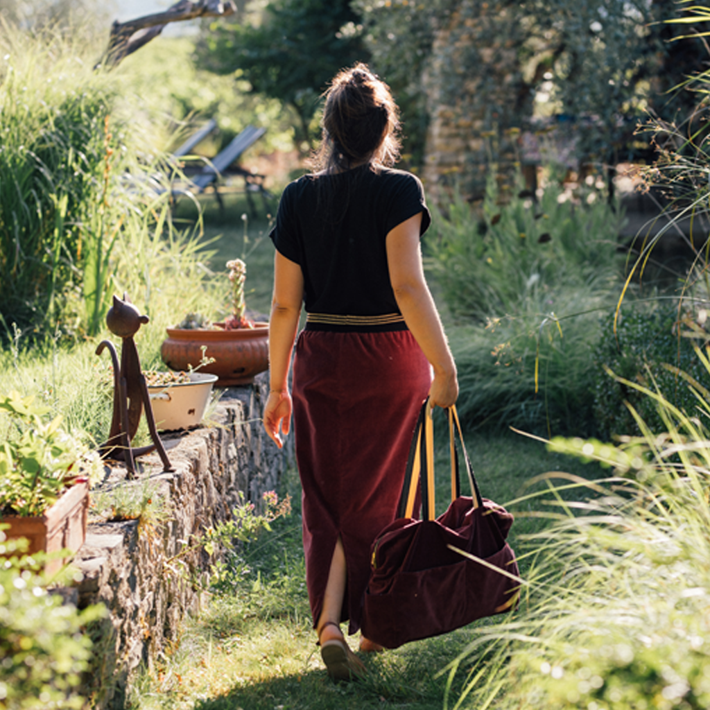 Jupe Marianne / Velours Tomette