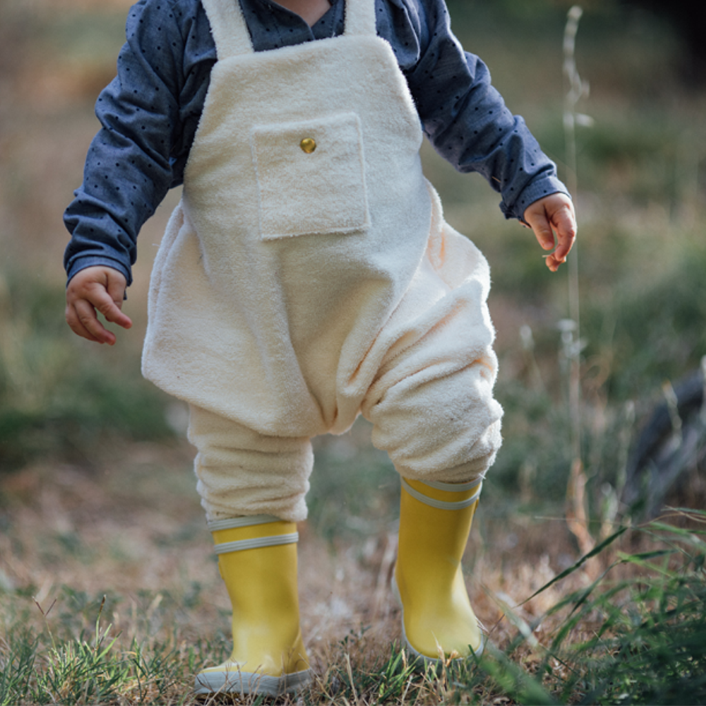 Salopette enfant éponge écru OLIVIER
