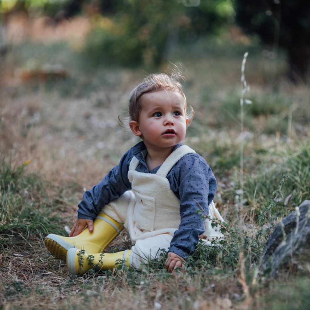 Salopette enfant éponge écru OLIVIER