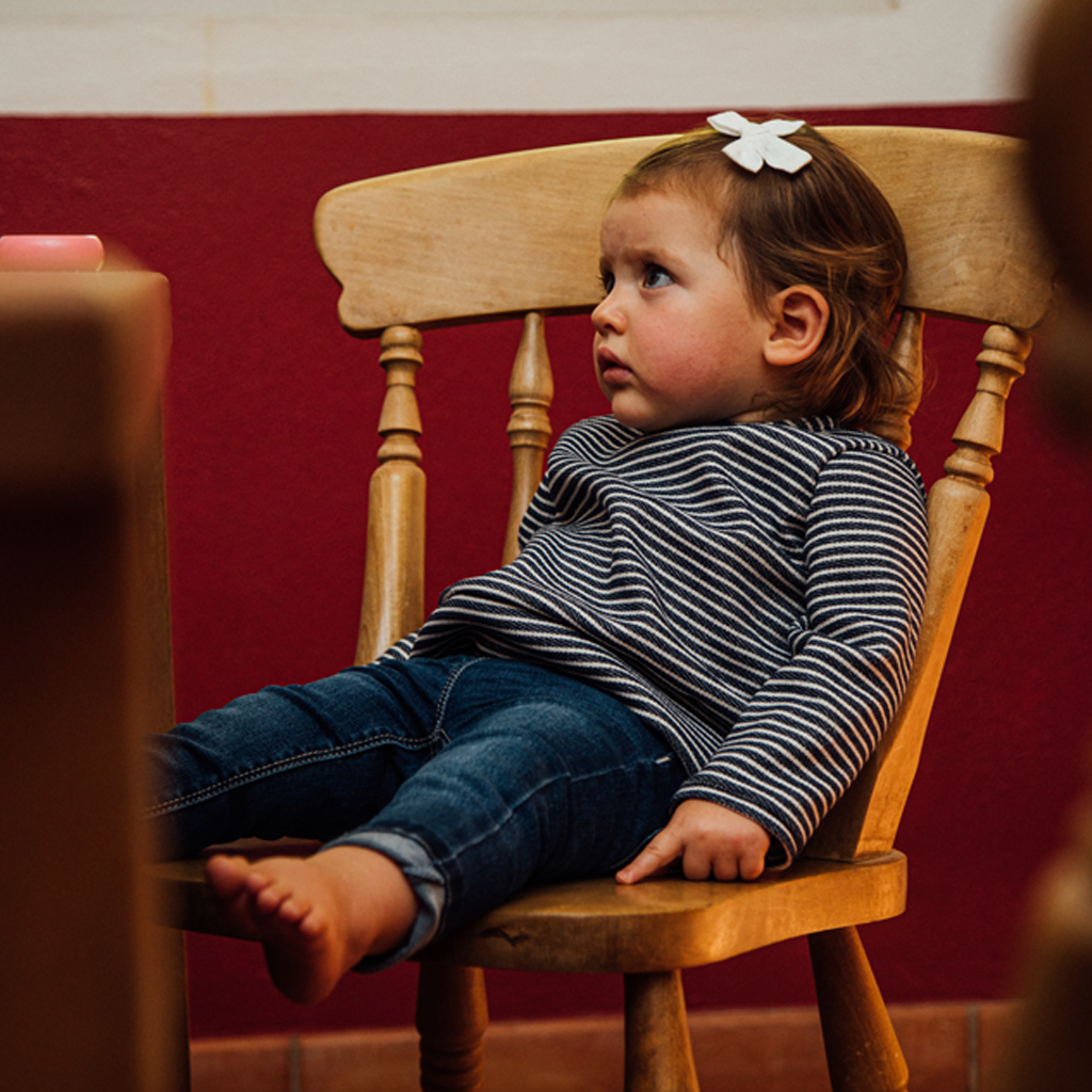 sweat rayures, boutonné dans le dos avec boutons pressions. Coton bio