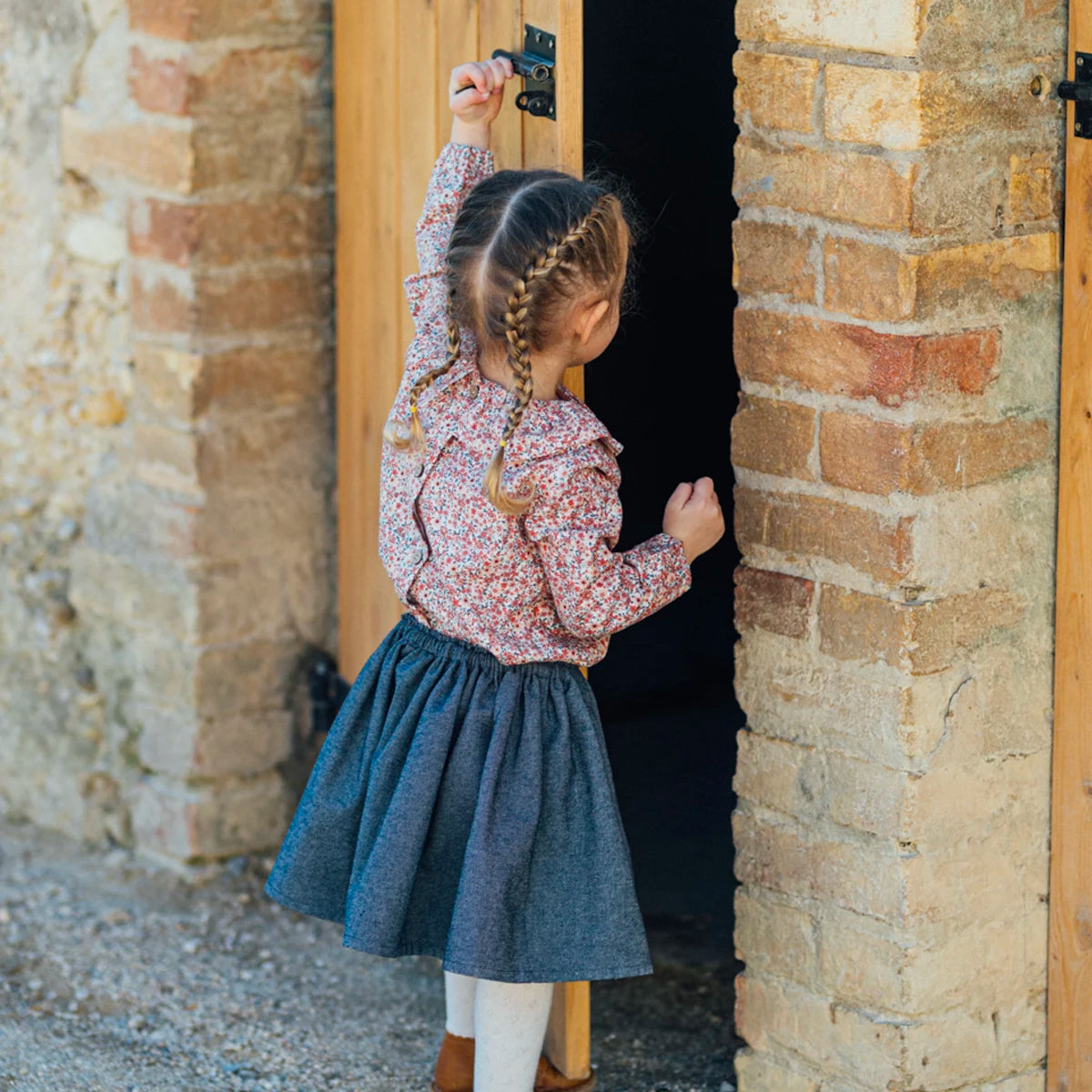 Blouse à fleurs enfant LAURIER