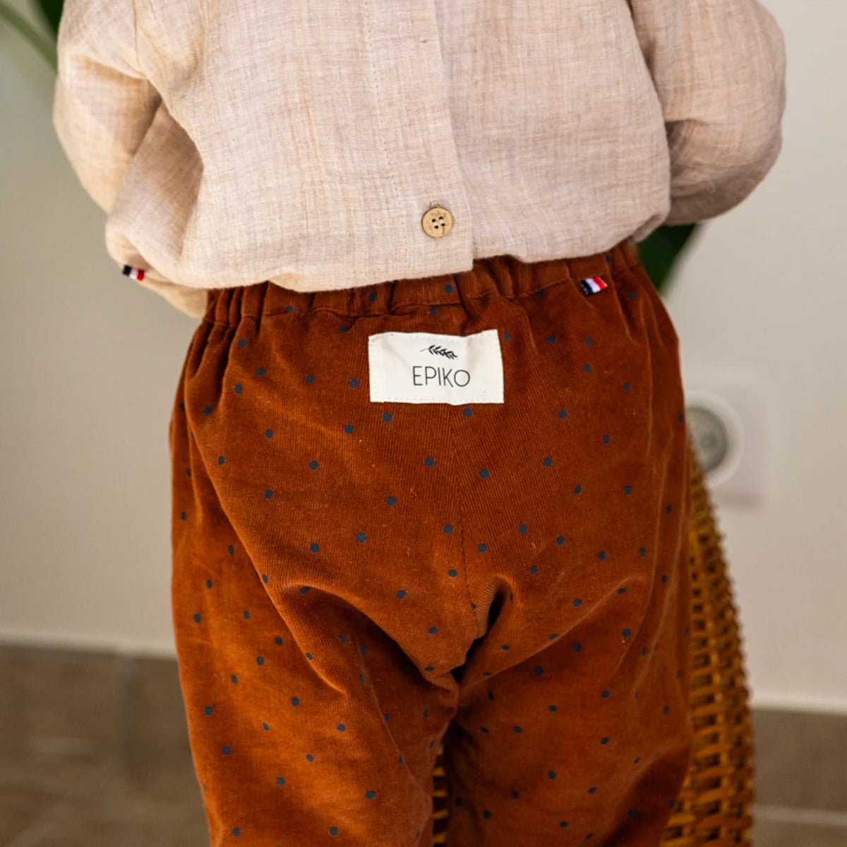 Pantalon enfant velours réversible ARBOUSIER