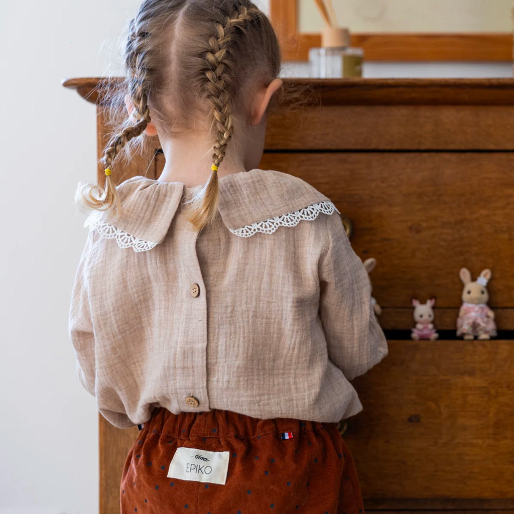 Pantalon enfant velours réversible ARBOUSIER