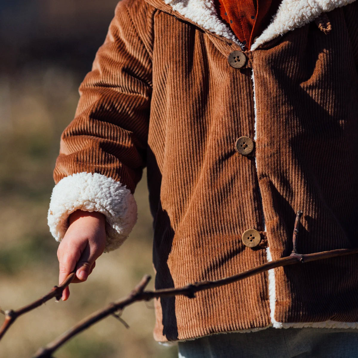 Manteau enfant praline CHATAIGNIER