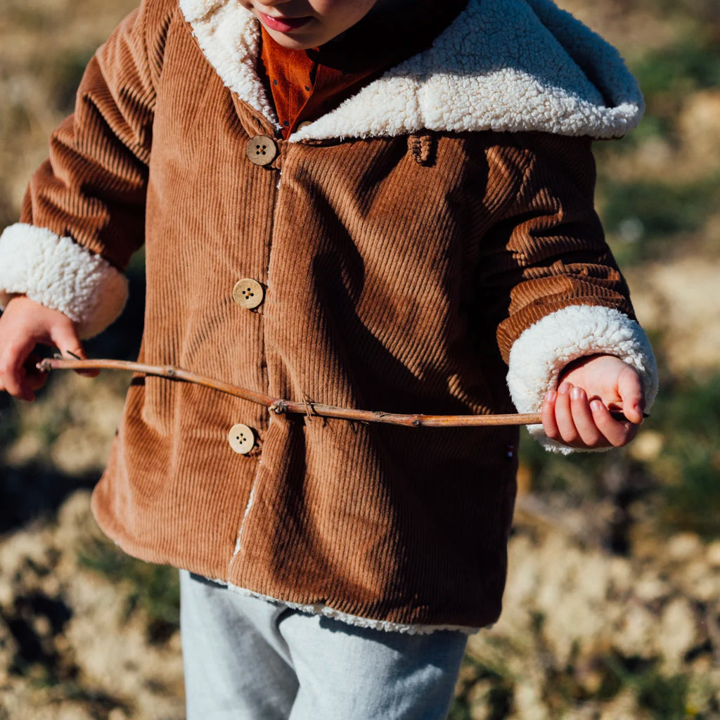 Manteau enfant praline CHATAIGNIER