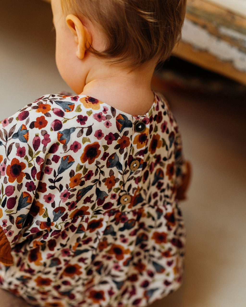 Barboteuse fille en viscose EcoVero fleuri JONC