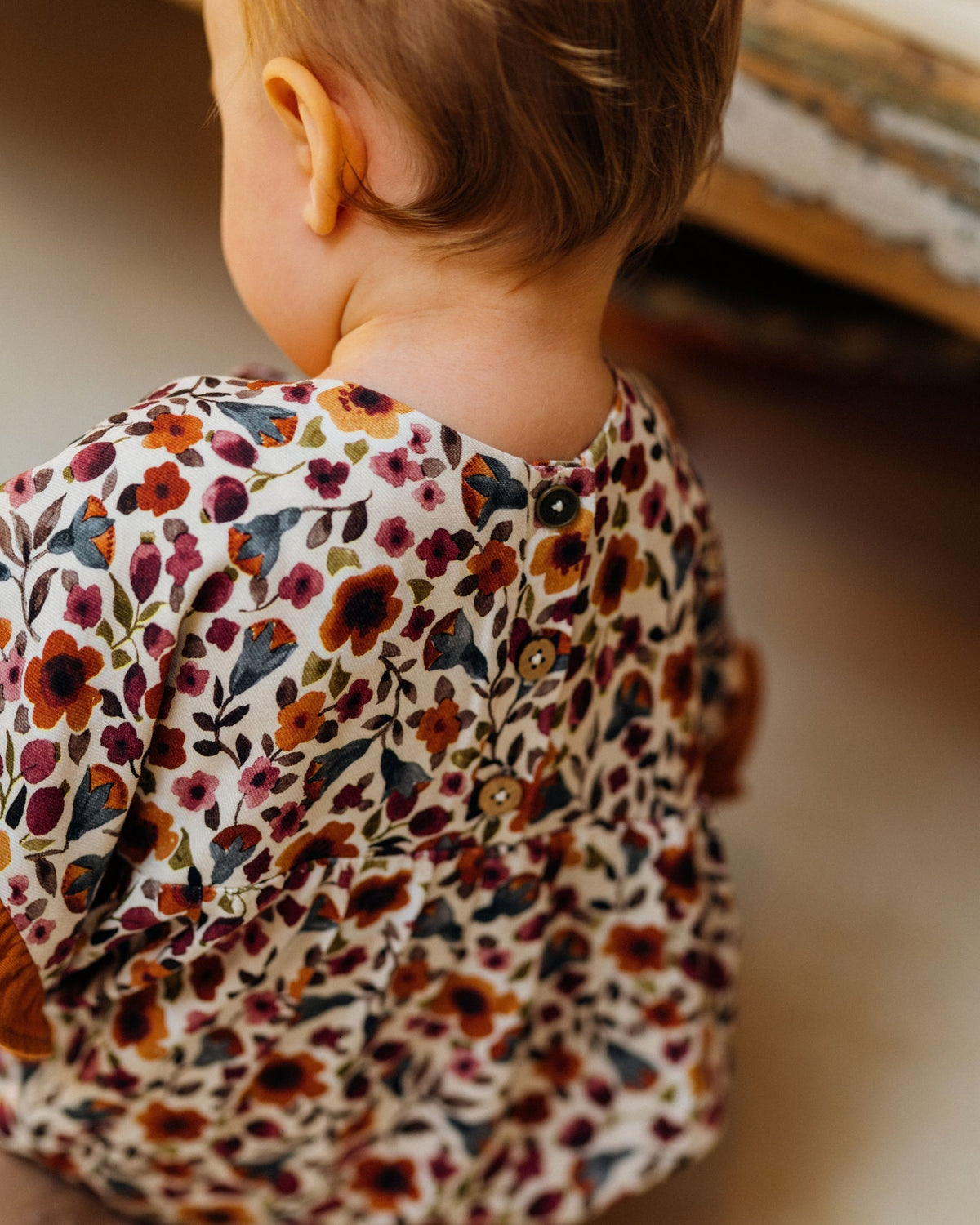 Barboteuse fille en viscose EcoVero fleuri JONC
