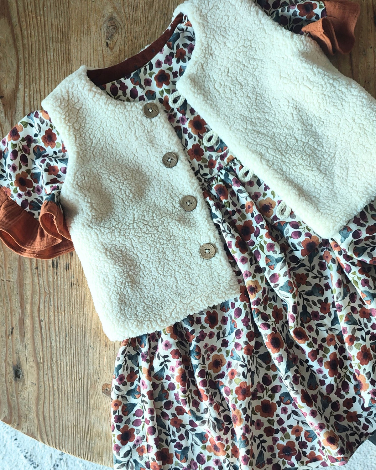 Robe fille en viscose EcoVero fleuri GARDENIA