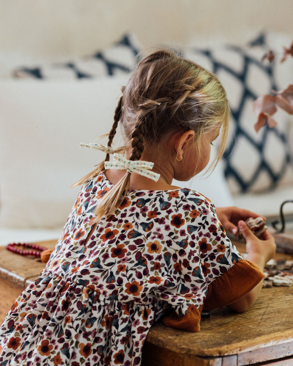 Robe fille en viscose EcoVero fleuri GARDENIA