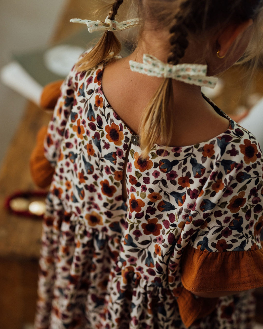 Robe fille en viscose EcoVero fleuri GARDENIA