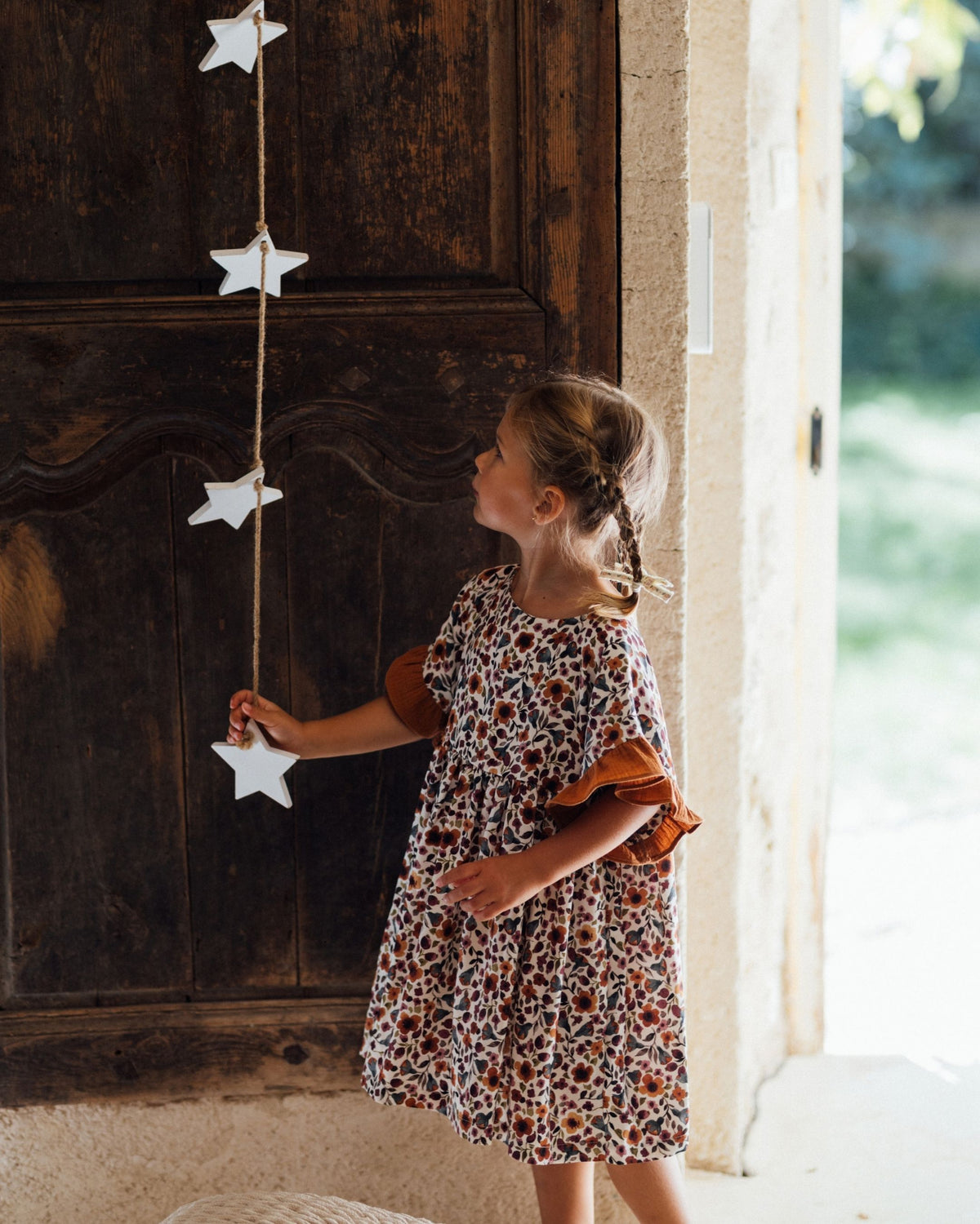 Robe fille en viscose EcoVero fleuri GARDENIA