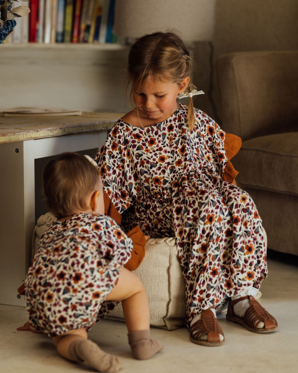 Robe fille en viscose EcoVero fleuri GARDENIA
