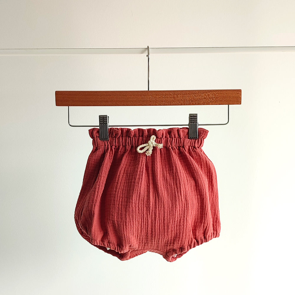 Bloomer bébé double gaze RHUBARBE