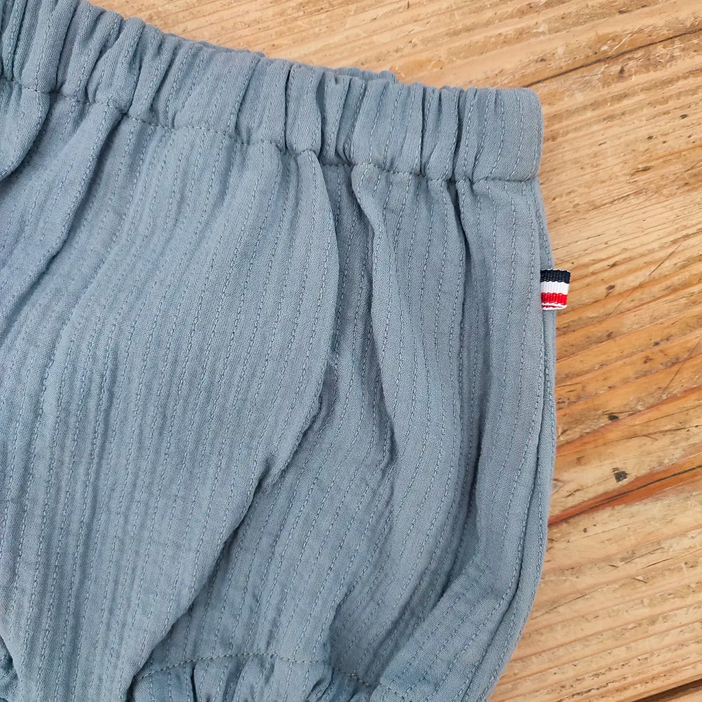 Bloomer bébé quilté bleu ROMARIN