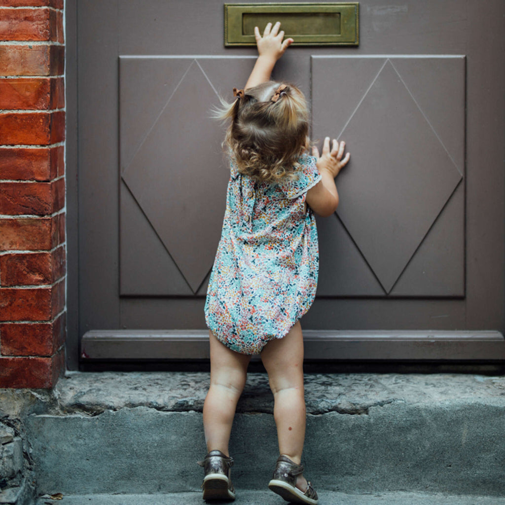 Barboteuse cérémonie fleuri JONQUILLE