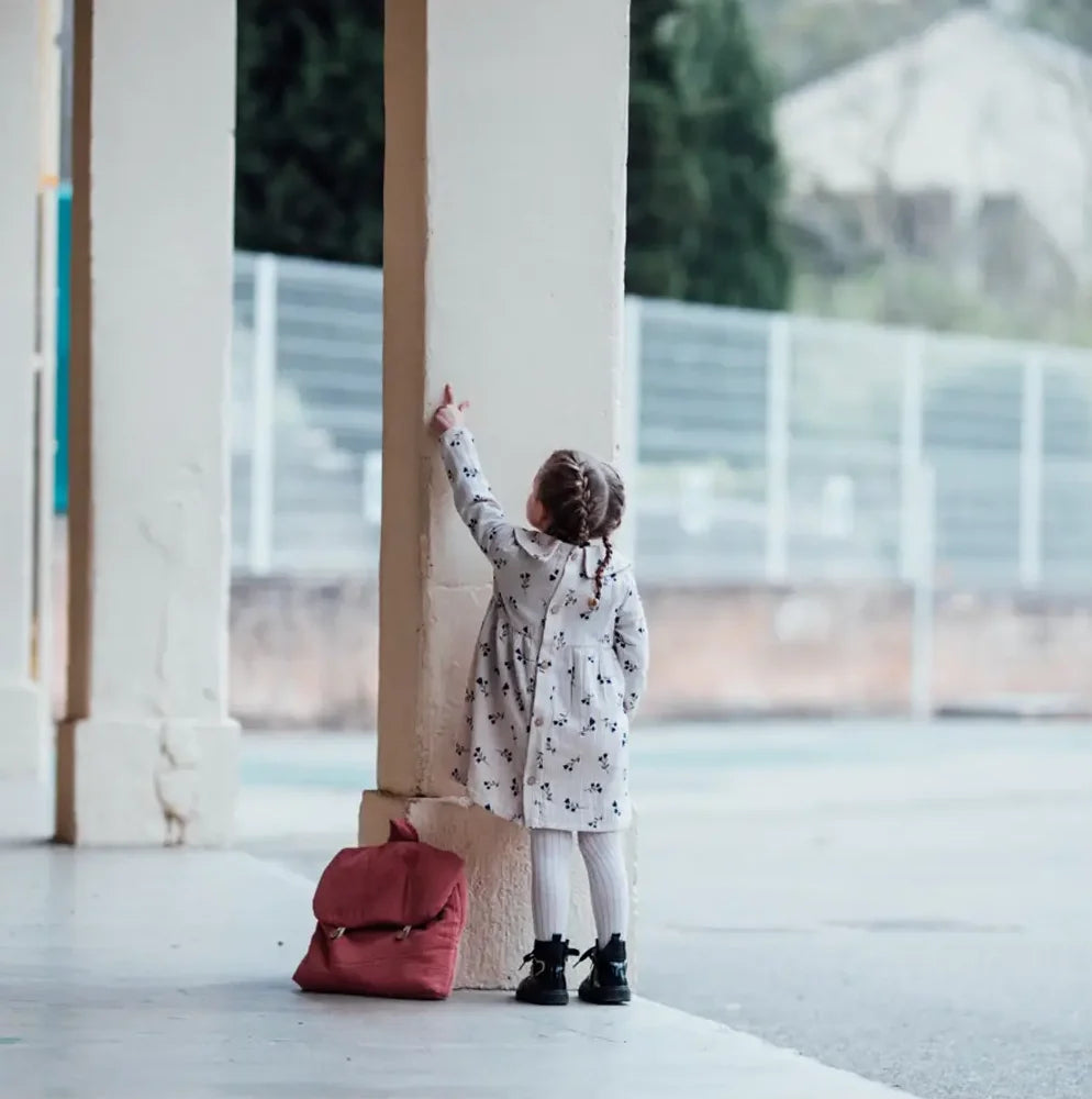 Robe fille fleurie bleu LAVANDE