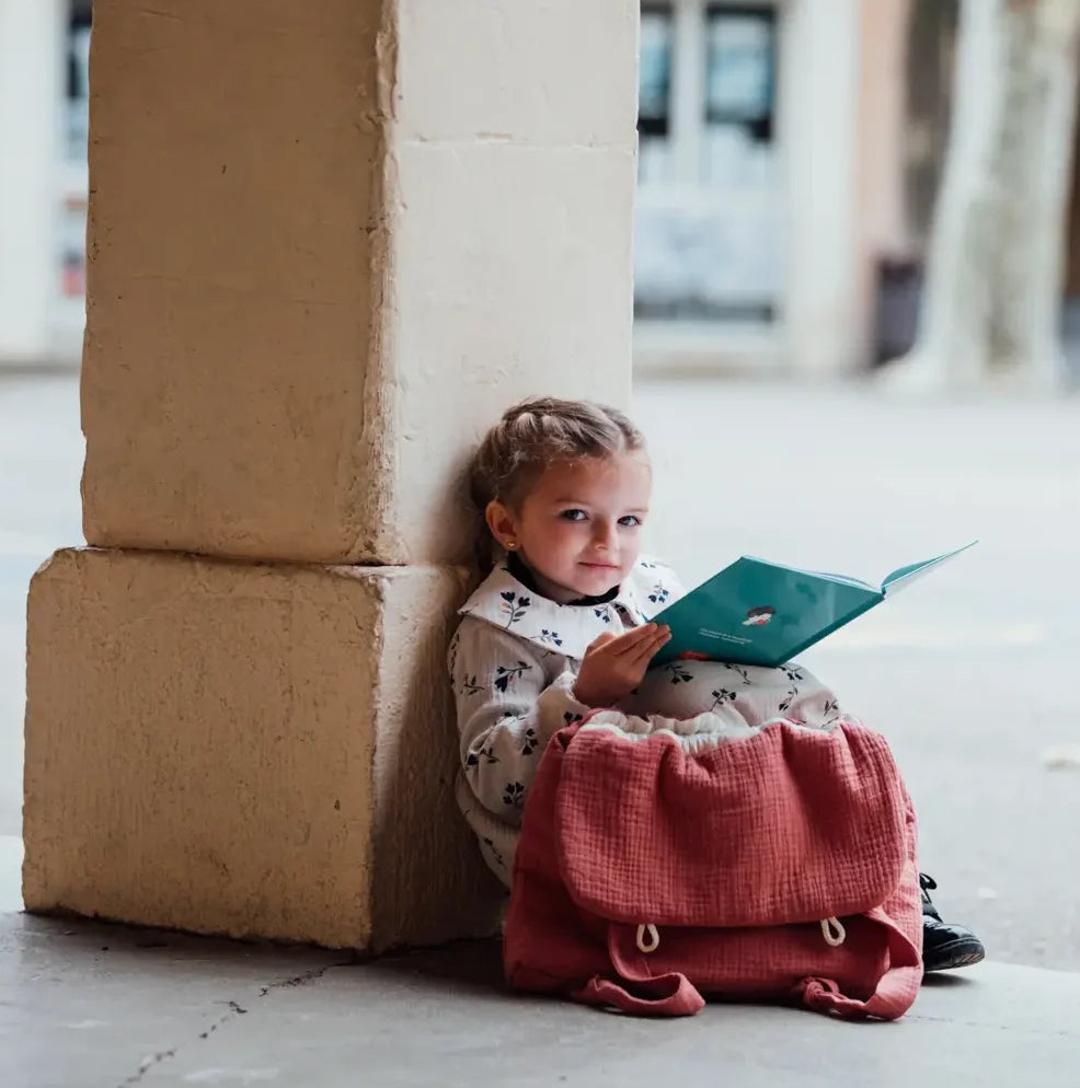 Cartable fille rose marsala GERANIUM