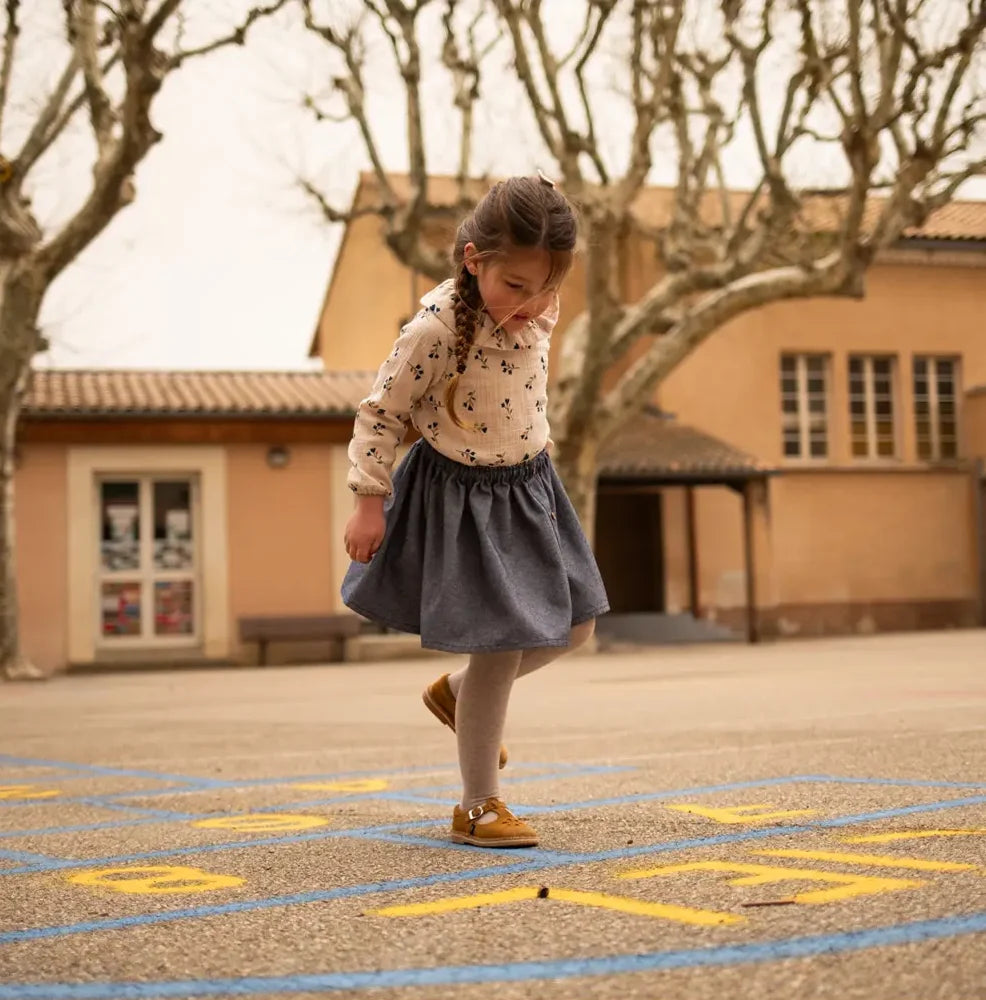 Jupe fille jeans VERVEINE