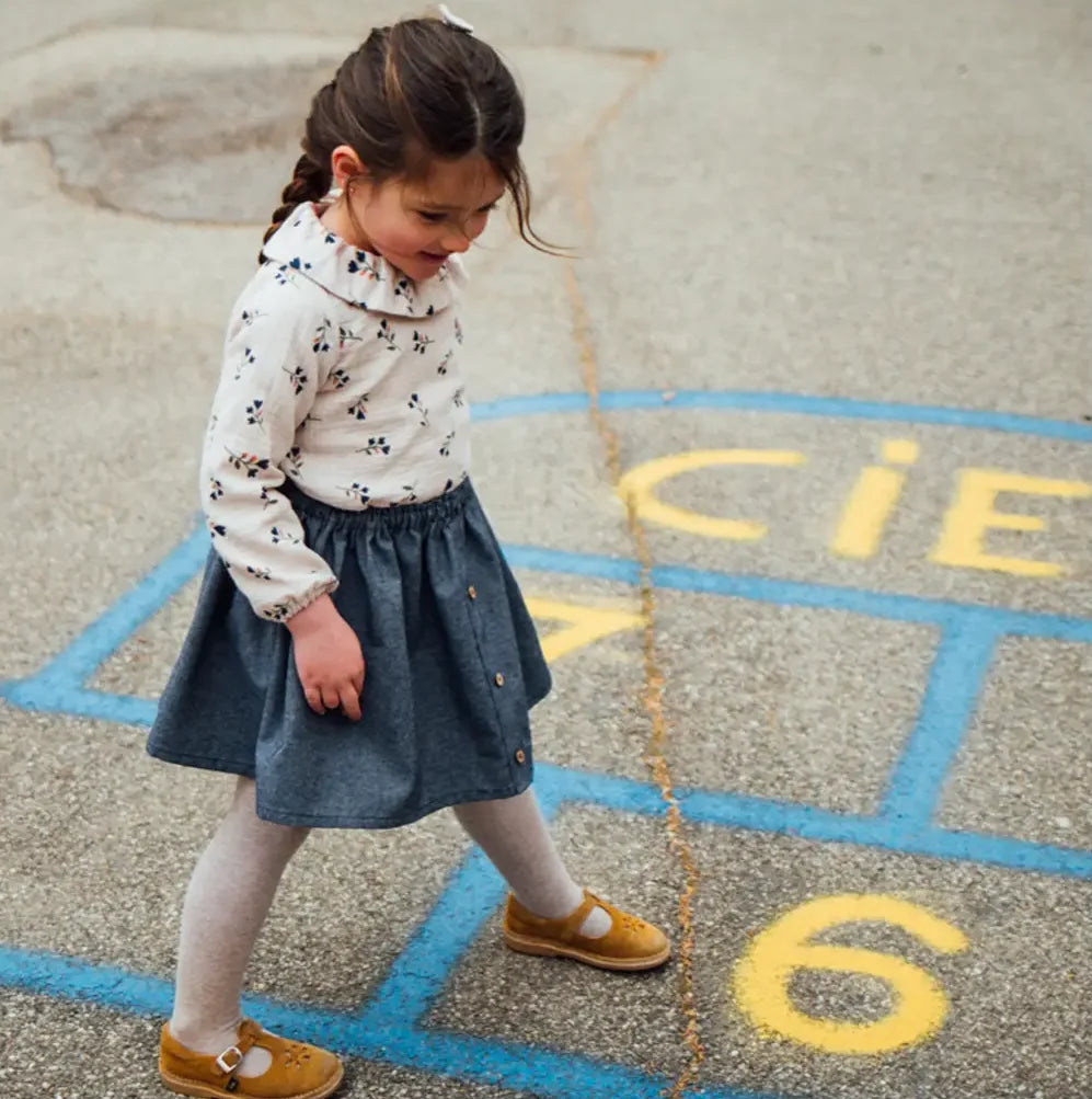 Jupe fille jeans VERVEINE