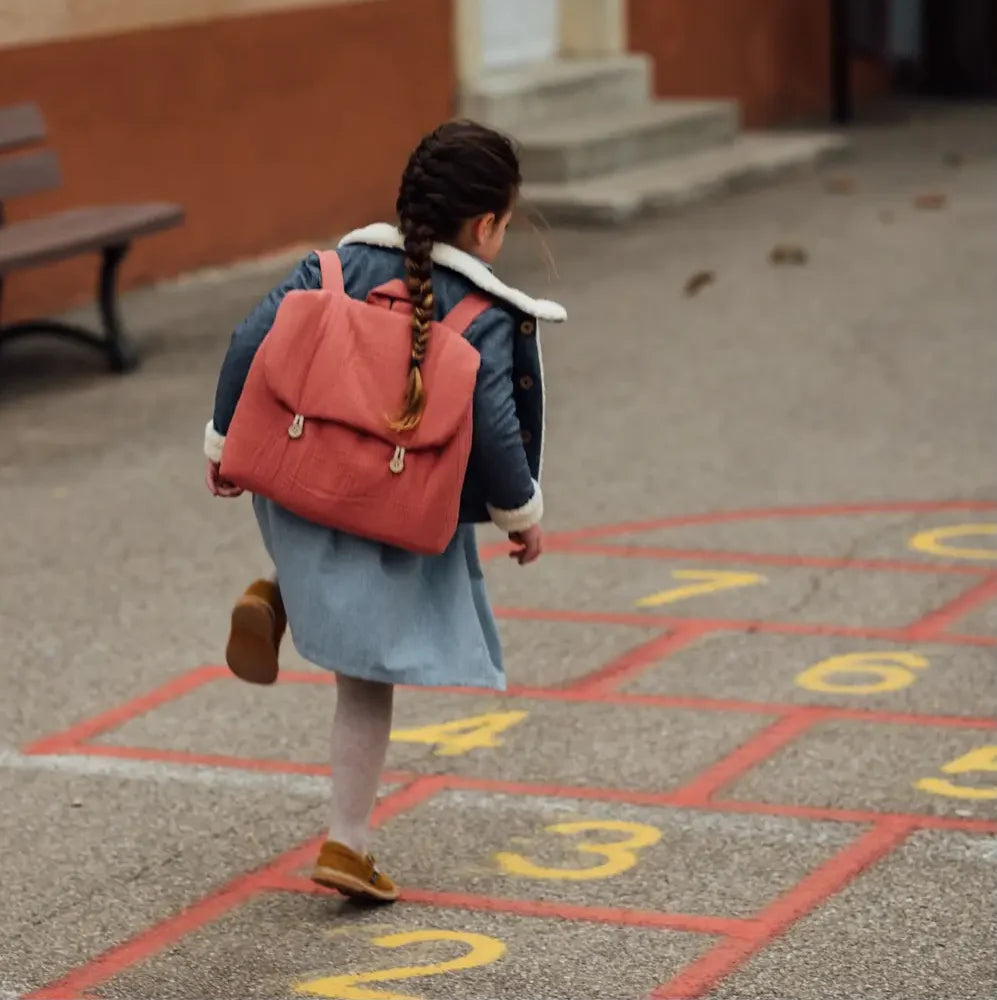 Cartable fille rose marsala GERANIUM