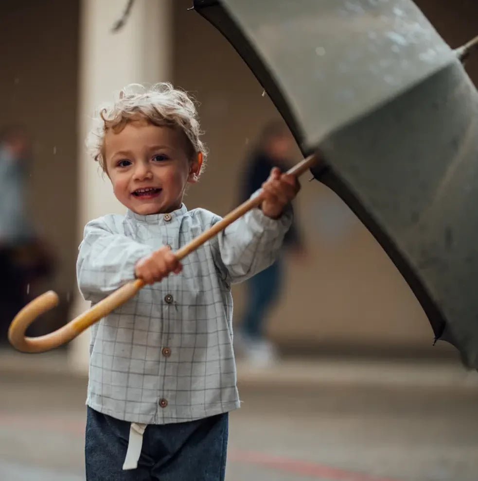 Chemise garçon col officier CÉDRAT
