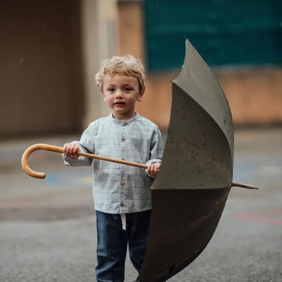 Chemise garçon col officier CÉDRAT