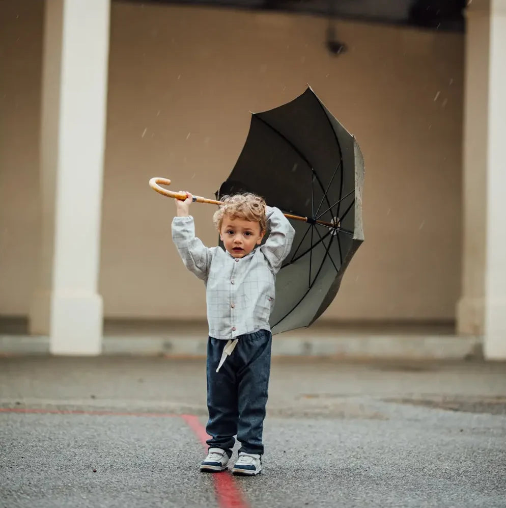 Chemise garçon col officier CÉDRAT