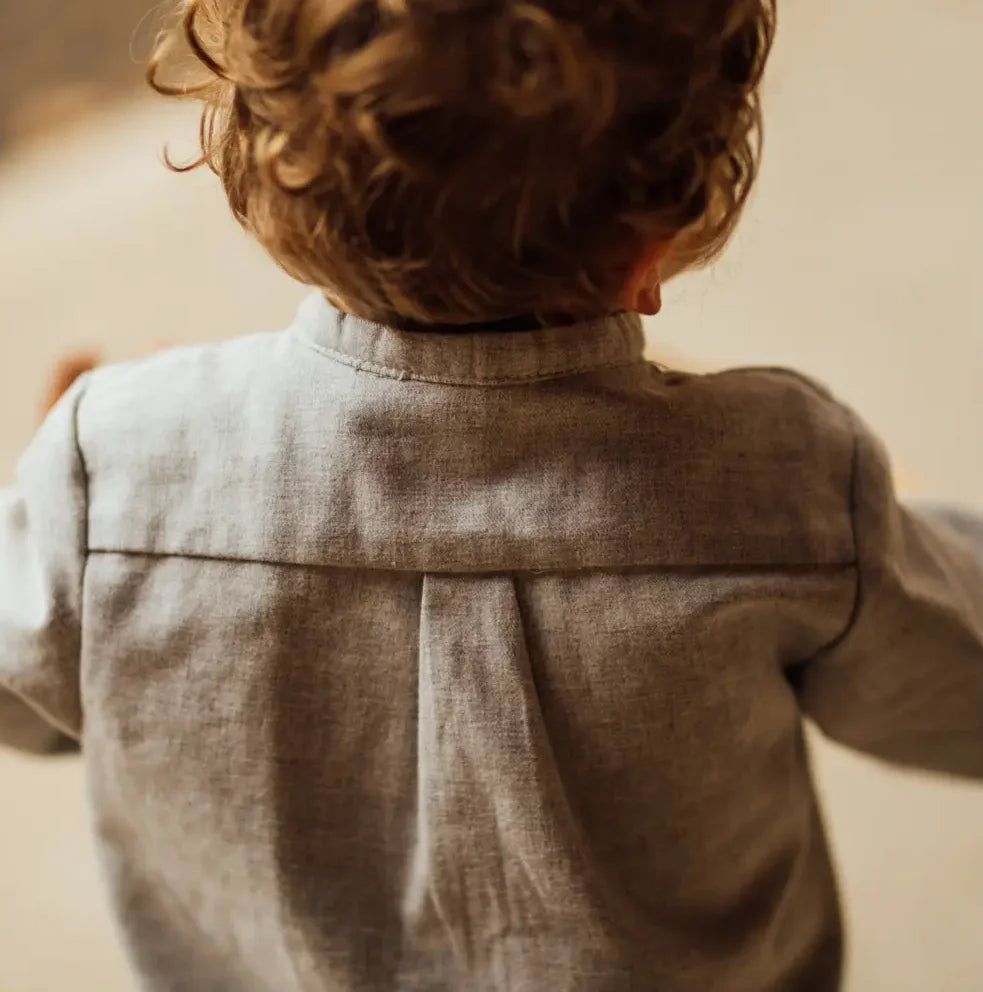 Chemise garçon coton bio flanelle CEDRAT