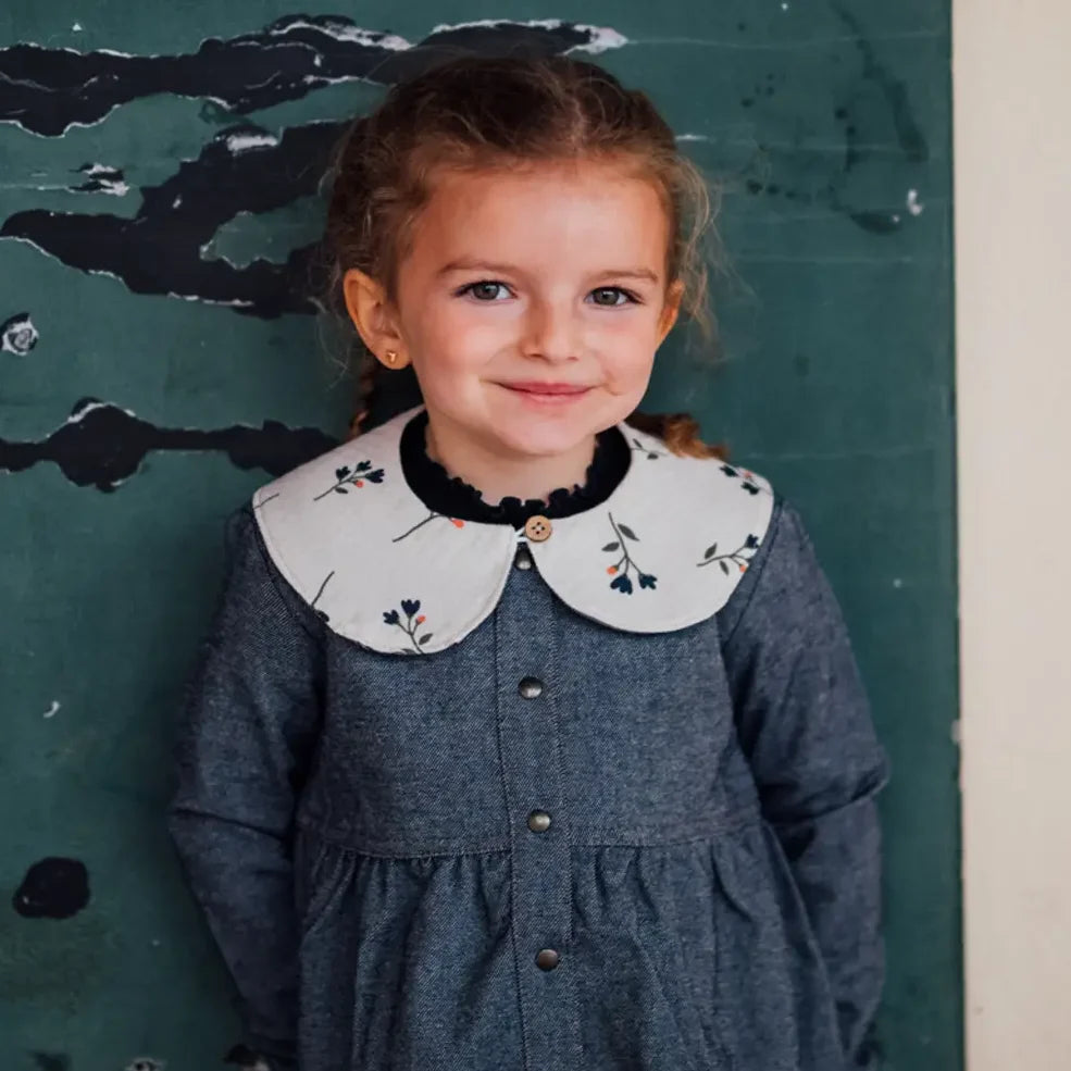 Col enfant fleuri amovible DAHLIA