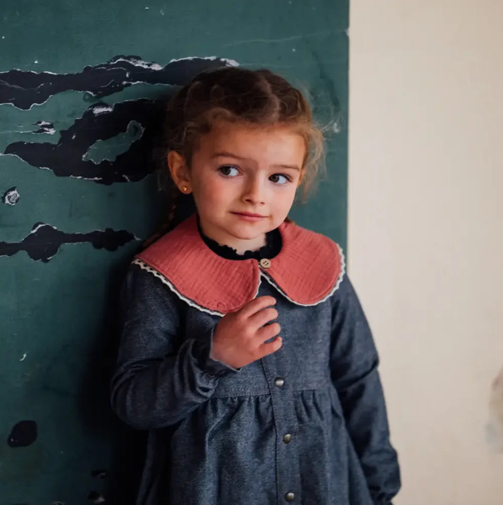 Robe jeans fille BERGAMOTE