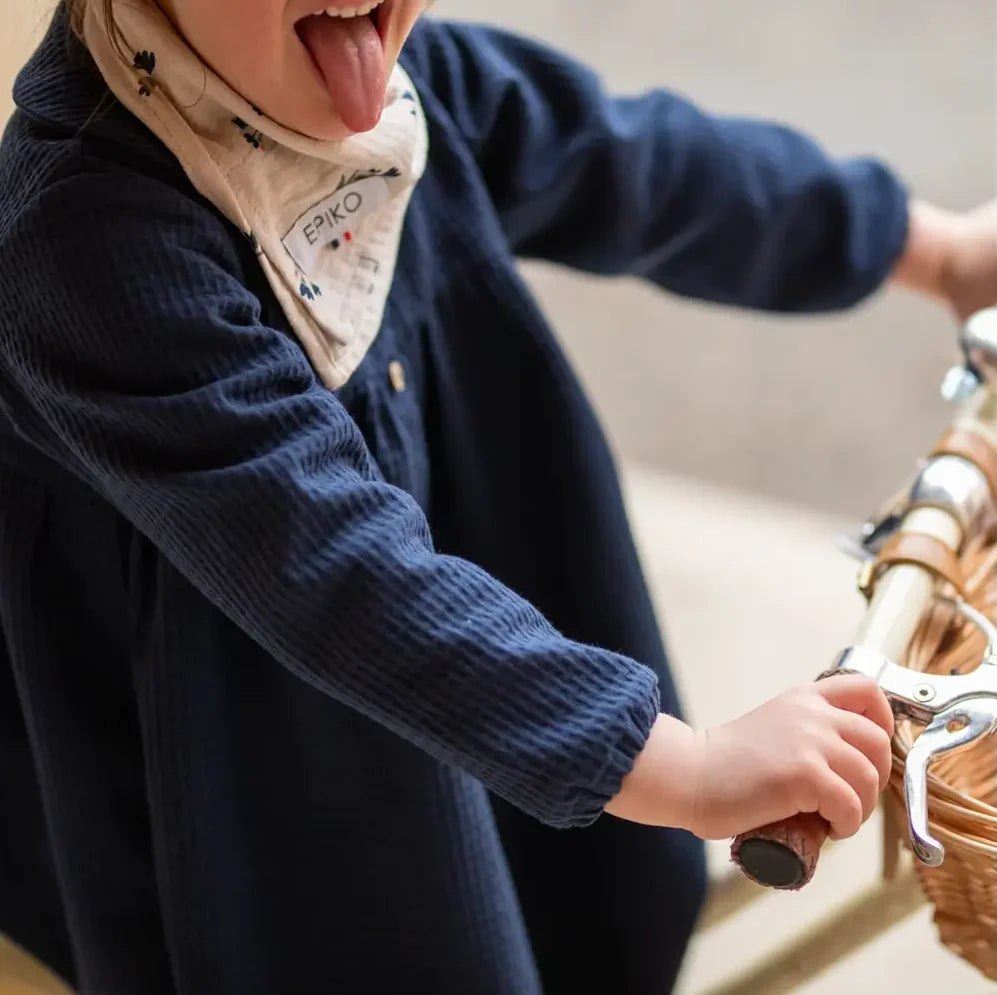 Robe fille hiver bleu marine GAZANIA