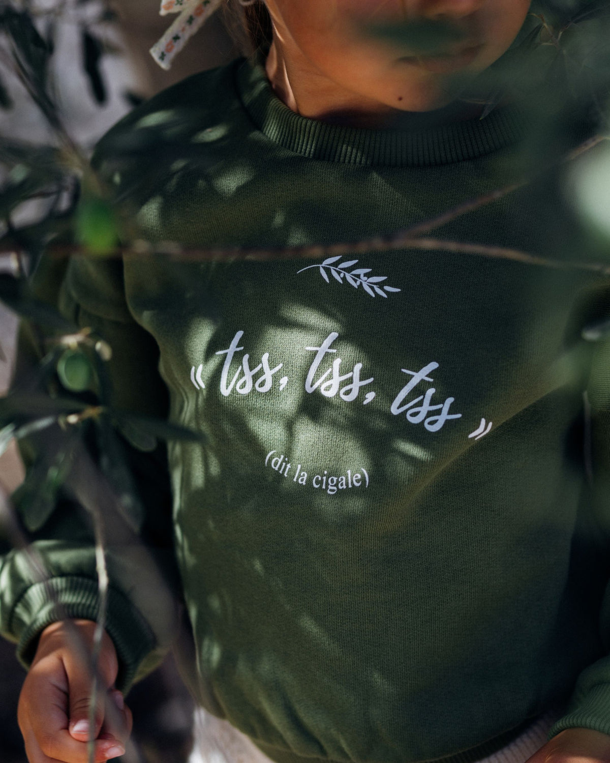 Sweat enfant vert olive MAGNOLIA