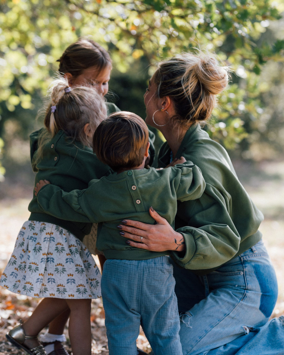 Sweat enfant vert olive MAGNOLIA
