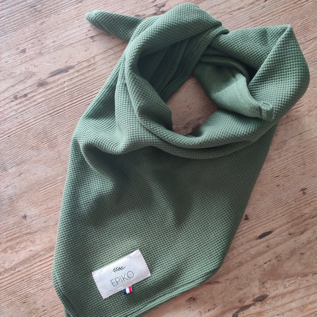 Foulard ou lange bébé olive ROSEAU