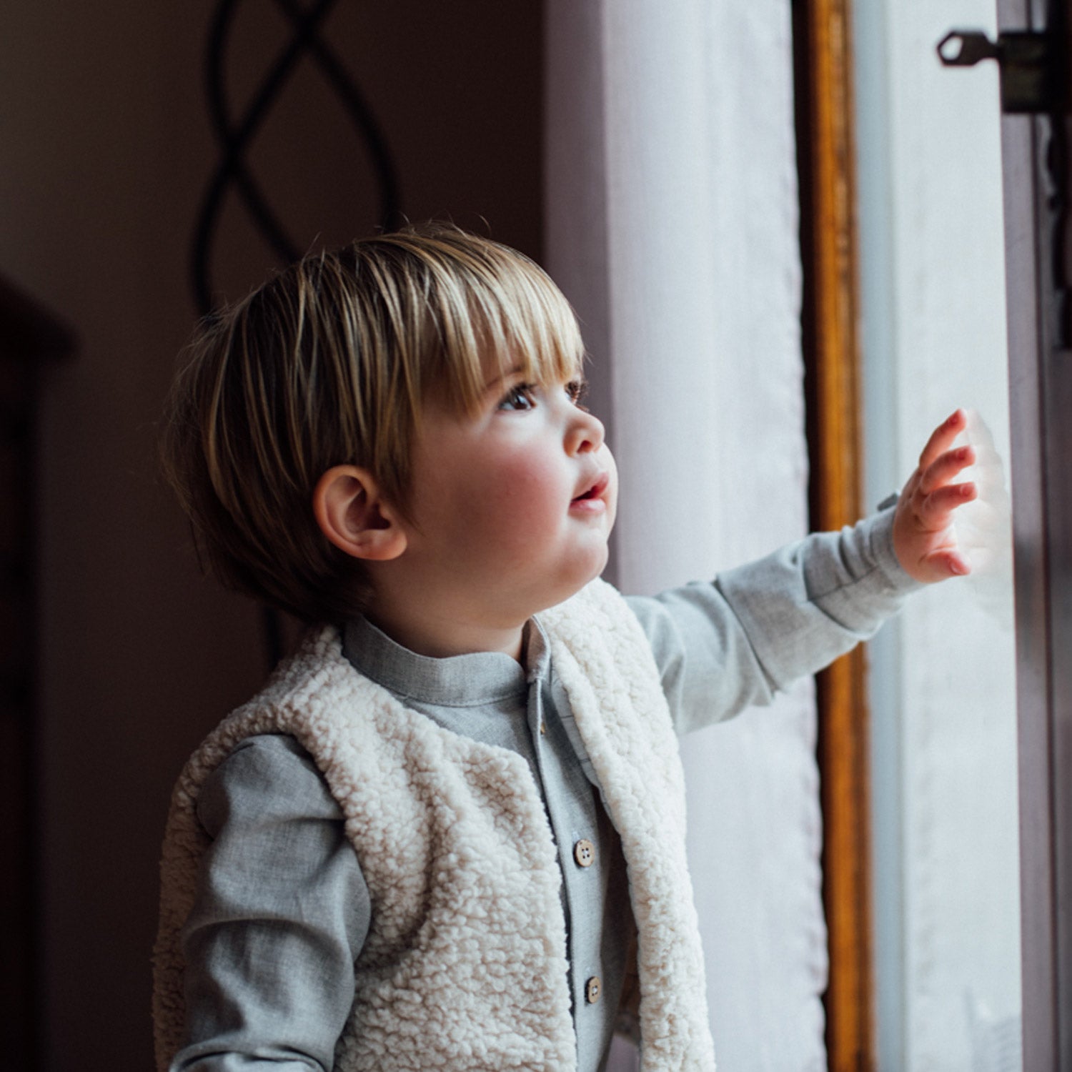 Chemise enfant col officier CEDRAT