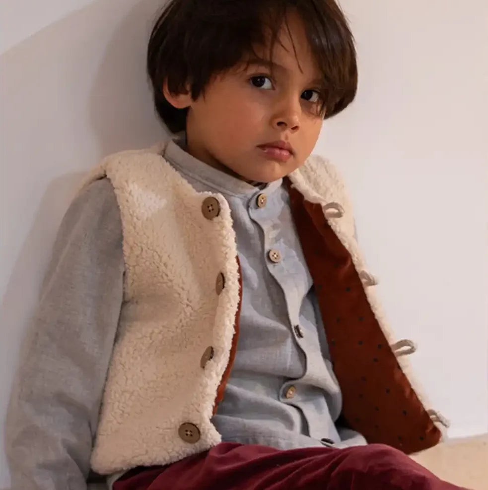 Gilet berger enfant reversible CHÊNE