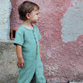 Combi bébé en coton bio ORANGER