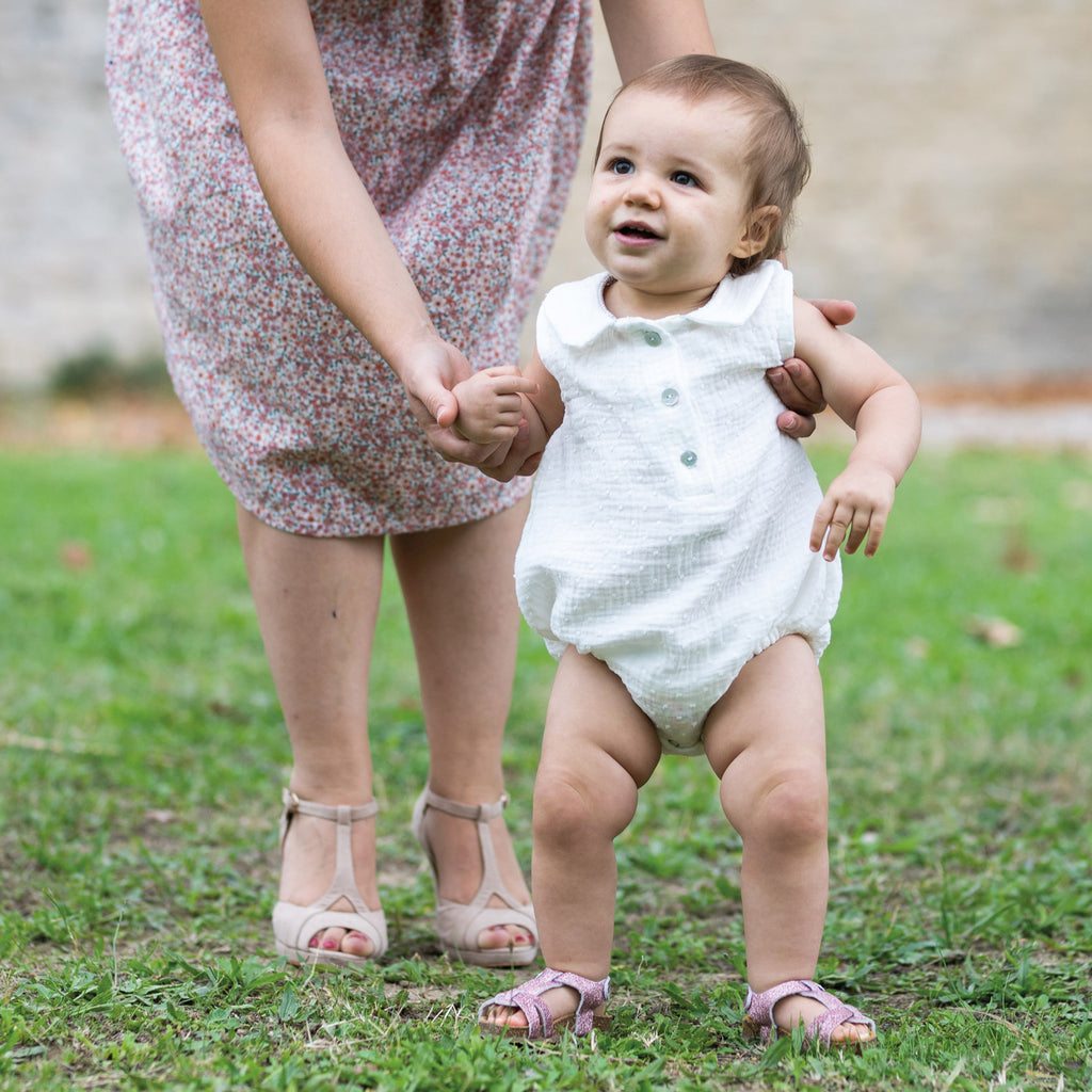 Barboteuse blanche JASMIN