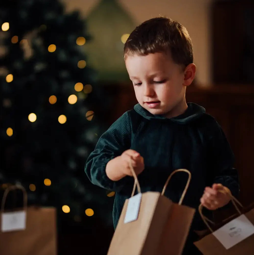 Barboteuse de fêtes velours sapin THYM